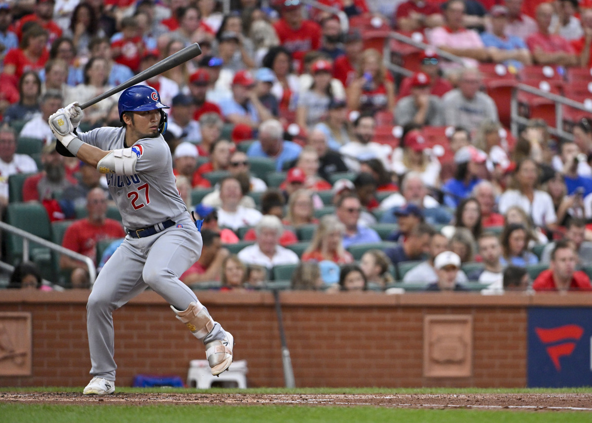 Chicago Cubs outfielder Seiya Suzuki against the St. Louis Cardinals this past weekend. 